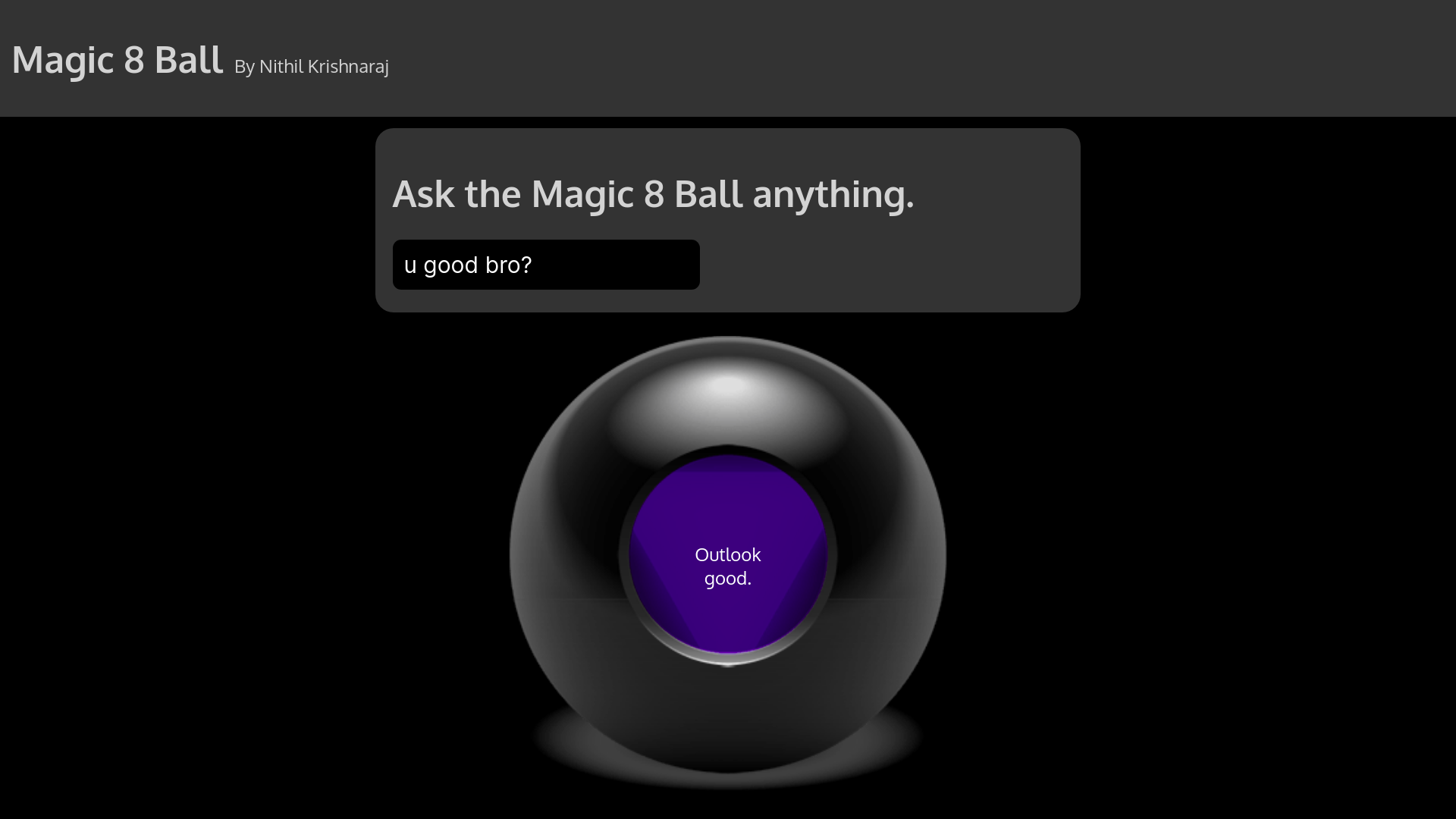 Magic 8 Ball